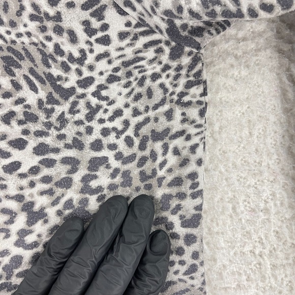 Soma Gray Animal Print Pullover Pajama Dress Womens Scoop Neck Stretch Size XXL - Picture 7 of 10